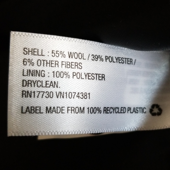 Polka dot pea coat sz.L - Picture 6 of 6